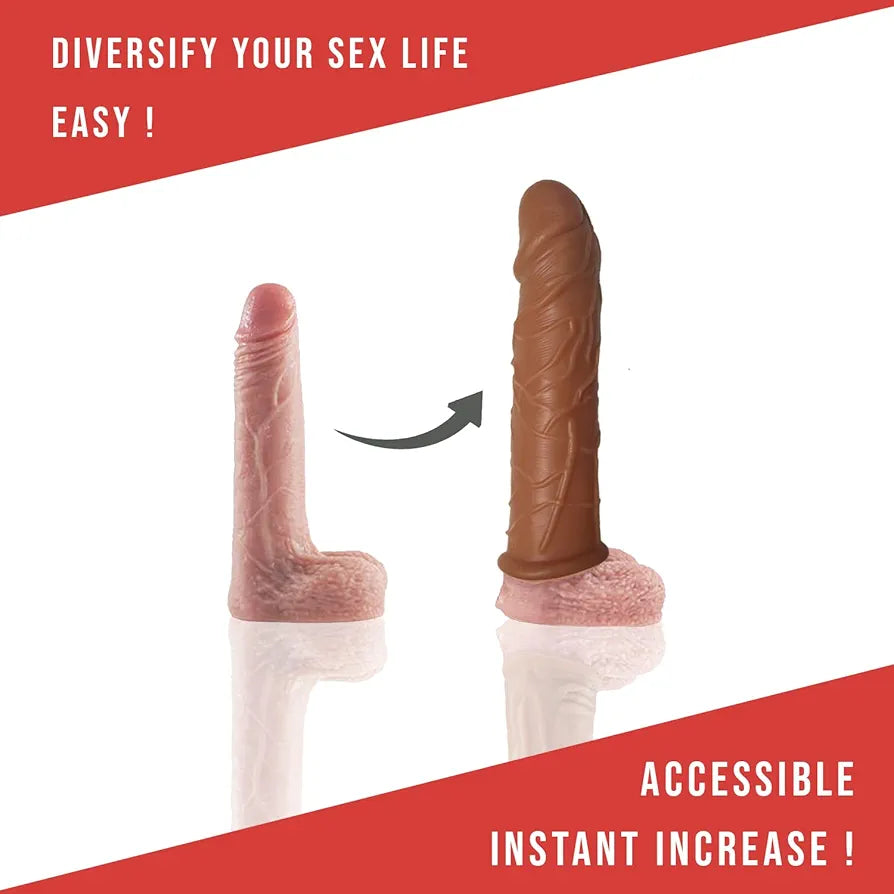 "Silicone Penis Sleeve Extender & Enlarger"