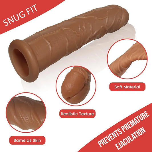 "Silicone Penis Sleeve Extender & Enlarger"